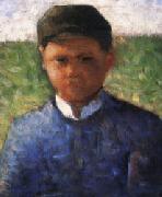Georges Seurat The Little Peasant in Blue Sweden oil painting artist